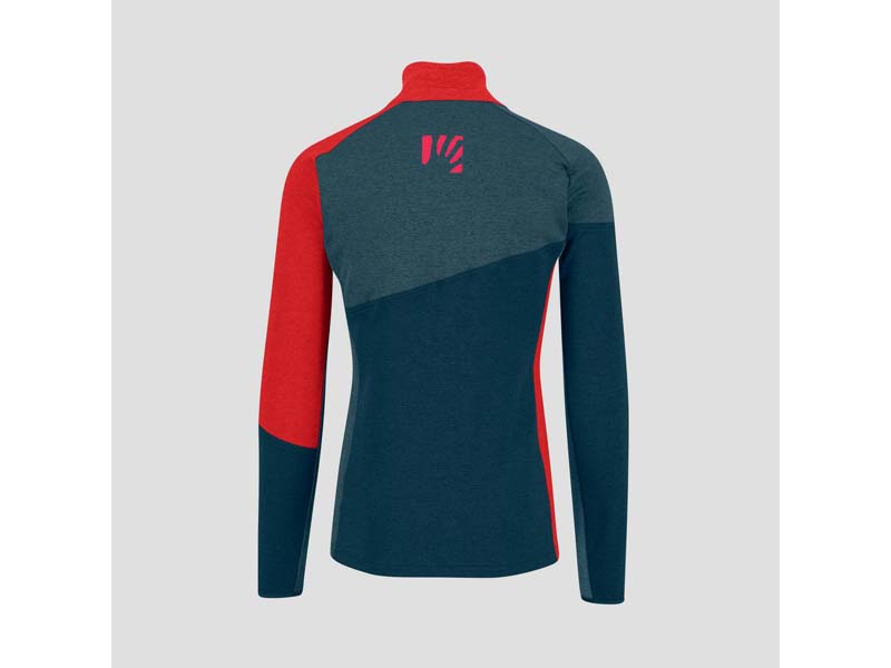 Federa Half Zip  Fleece - Rosso