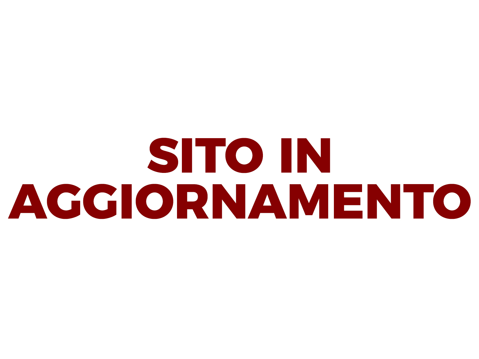 SITO IN AGGIORNAMENTO